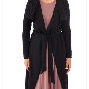Black long cardigan